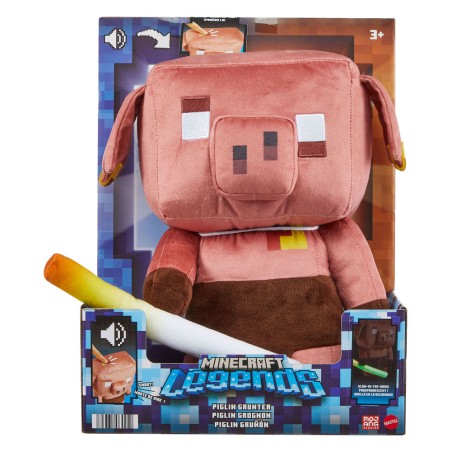 MINECRAFT LEGENDS ELECTRONIC PLUSH PIGLIN DA 29 CM