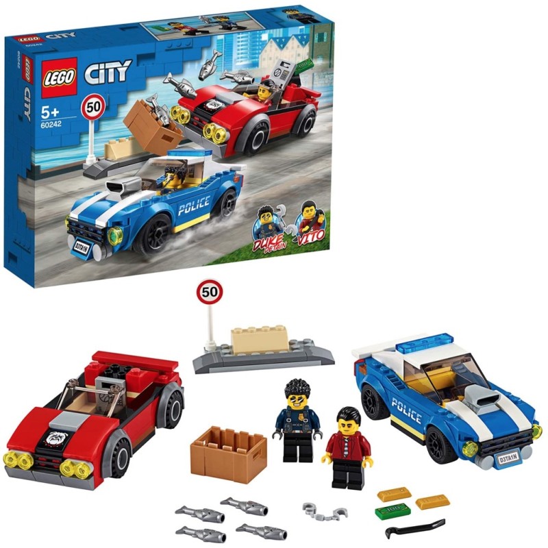 LEGO 60242 LEGO CITY ARRESTO SU STRADA DELLA POLIZIA