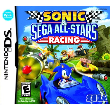 SONIC SEGA ALL-STARS RACING PER NINTENDO DS USATO -COPERTINA STAMPATA