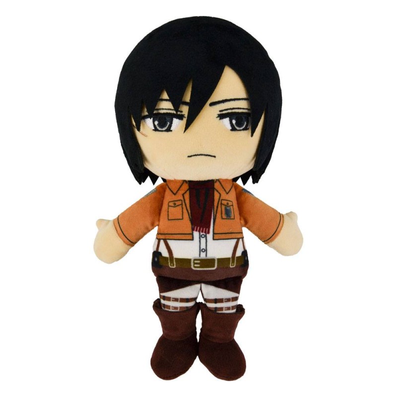 ATTACK ON TITAN CUTEFORME PLUSH FIGURE MIKASA ACKERMANN DA 26 CM