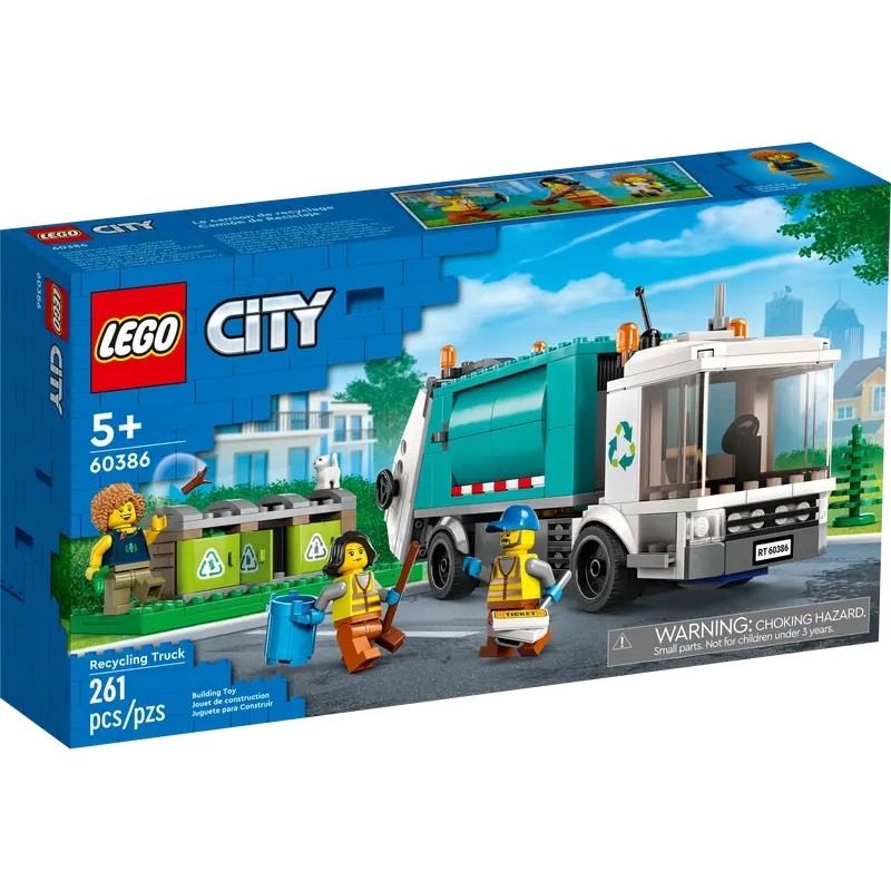 LEGO CITY CAMION PER IL RICICLAGGIO DEI RIFIUTI 60386