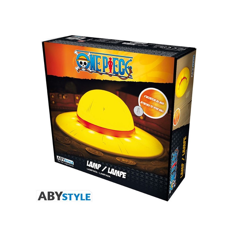 LAMPADA CAPPELLO DI PAGLIA DI LUFFY RUBBER DI ONE PIECE ABYSTYLE