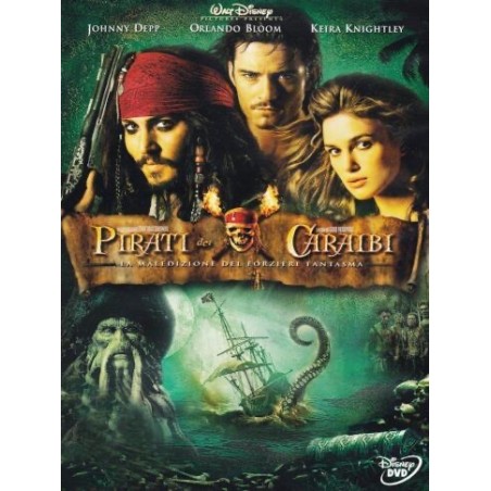 PIRATI DEI CARAIBI LA MALEDIZIONE DEL FORZIERE FANTASMA DVD USATO