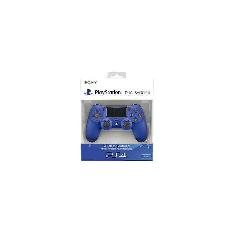 CONTROLLER PS4 LED BLU + GOMMINI ANALOGICI