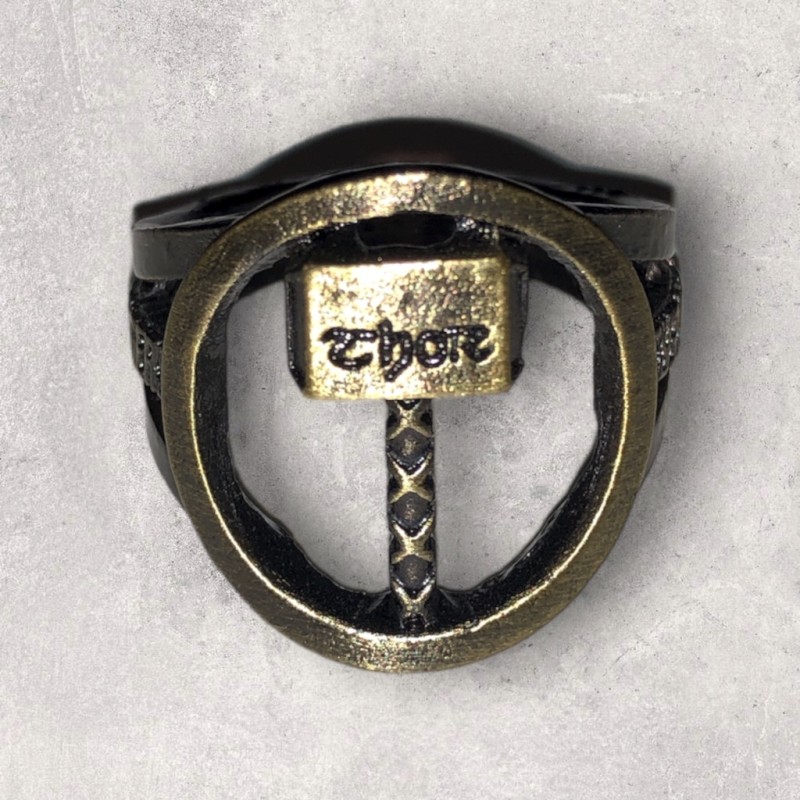 ANELLO DEL MARTELLO DI THOR AVENGERS TAGLIA UNICA