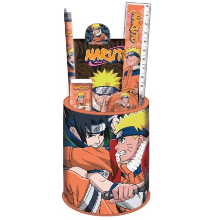 SET CANCELLERIA NARUTO CON PORTAPENNE