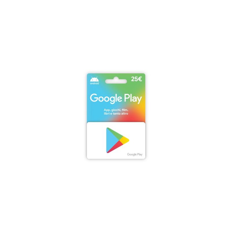 GOOGLE PLAY 25€ RICARICA - GIFT CARD