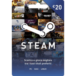 STEAM 20€ RICARICA - GIFT CARD