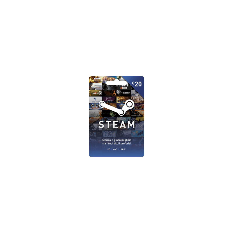 STEAM 20€ RICARICA - GIFT CARD