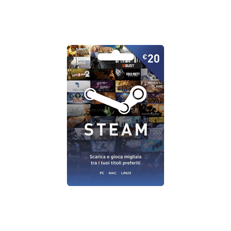 STEAM 20€ RICARICA - GIFT CARD