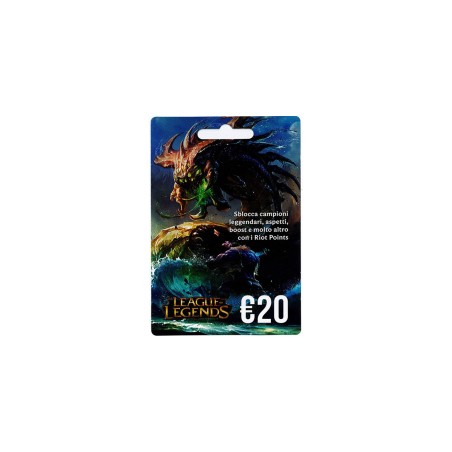 LEAGUE OF LEGENDS 20€ RICARICA - GIFT CARD