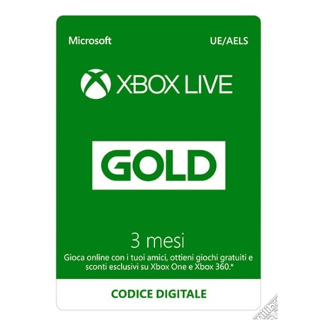 XBOX LIVE GOLD PER 3 MESI RICARICA