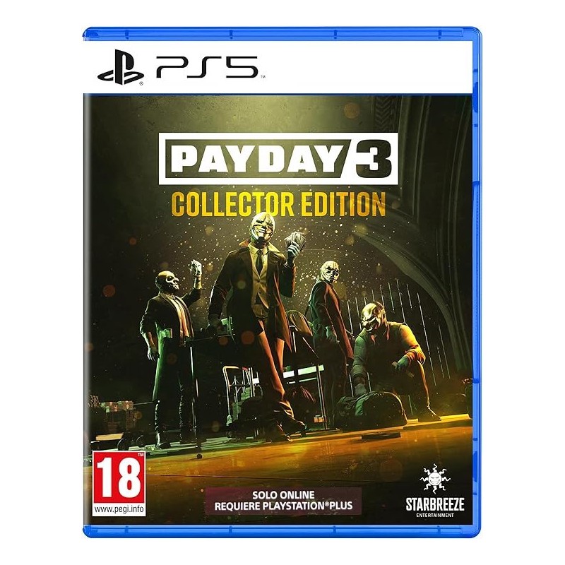 PAYDAY 3 EDIZIONE DA COLLEZIONE - SOLO GIOCO CON DLC - PER PS5 NUOVO