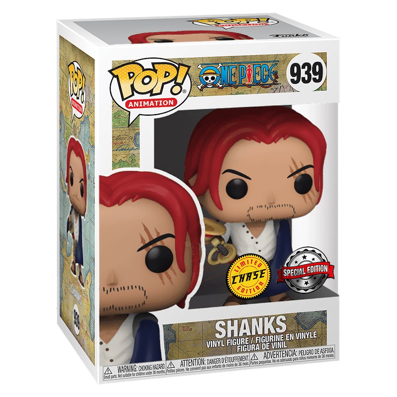 SHANKS DI ONE PIECE FUNKO POP 939 LIMITED CHASE EDITION