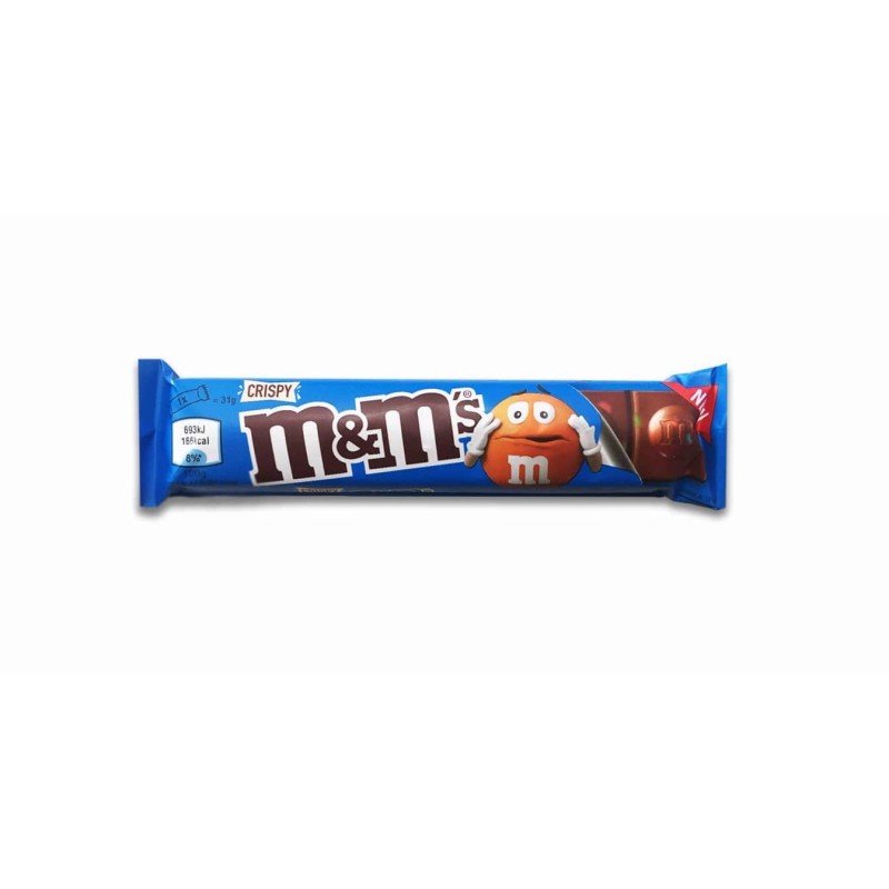 M&M'S BARRETTE AL CIOCCOLATO CRISPY DA 34 gr