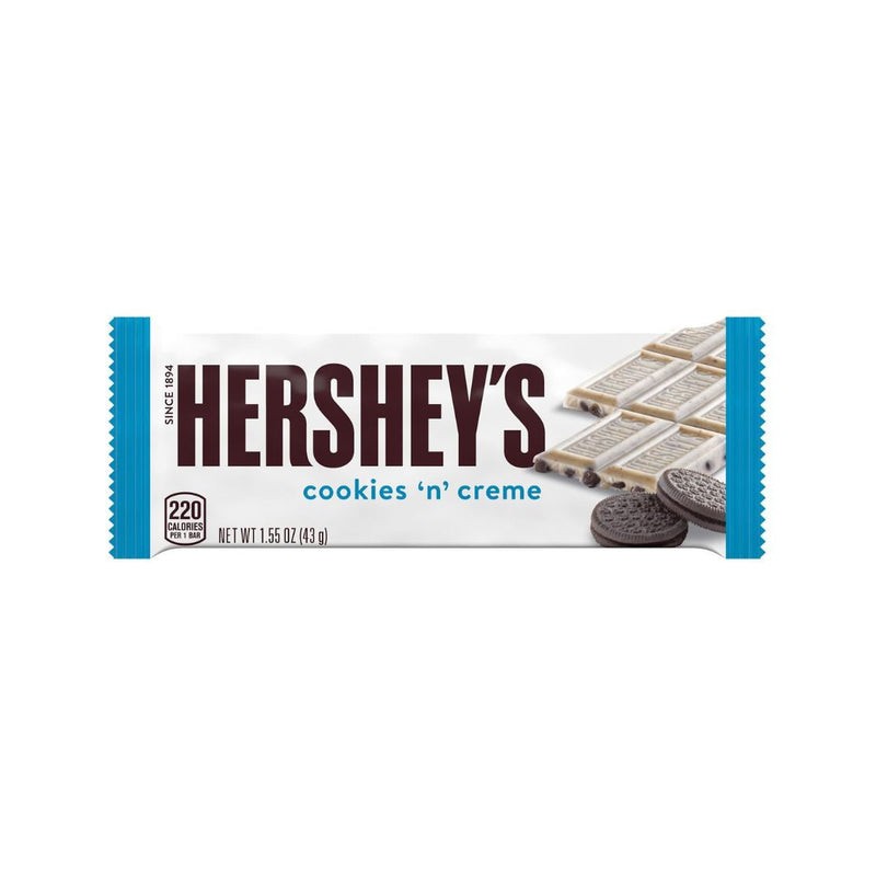 HERSHEY'S COOKIES'N'CREAM - BARRETTA AL CIOCCOLATO BIANCO E COOKIES DA 43 gr