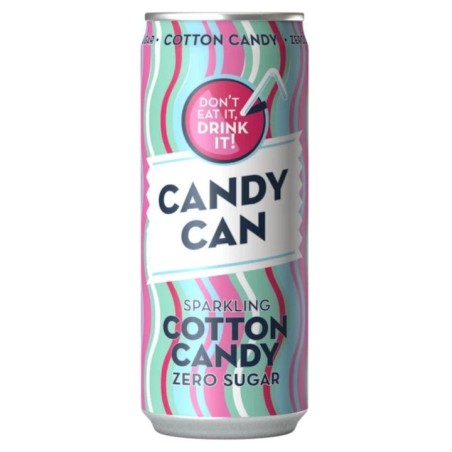 CANDY CAN COTTON CANDY ZERO SUGAR - BEVANDA AL GUSTO DI ZUCCHERO FILATO 330ML