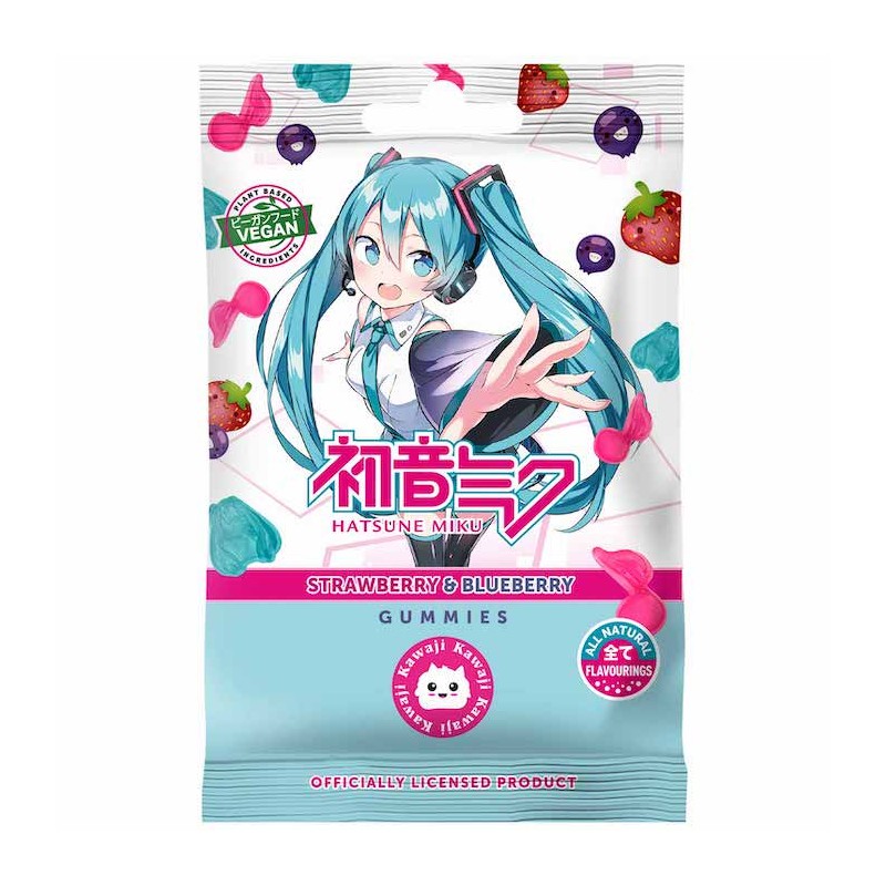 HATSUNE MIKU CARAMELLE FRAGOLA E MIRTILLO GUMMIES DA 50 gr