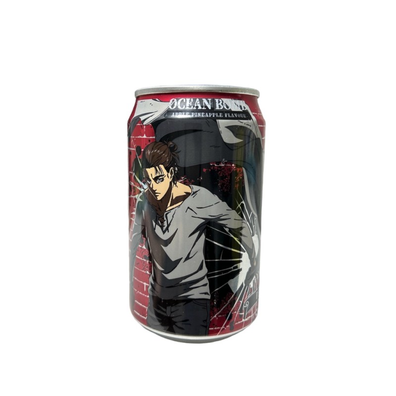 OCEAN BOMB - ATTACK ON TITAN EREN BEVANDA GASSATA AROMATIZZATA GUSTO MELA E ANANAS 330ML