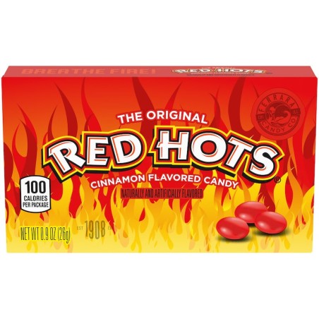 RED HOTS ORIGINAL CINNAMON CANDIES CARAMELLE PICCANTI DA 26gr