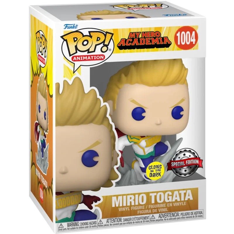 MIRIO TOGATA DI MY HERO ACADEMIA FUNKO SPECIAL EDITION 1004 GLOWS IN THE DARK