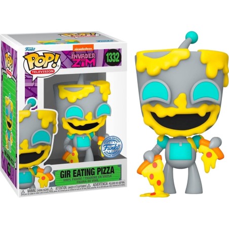 GIR EATING PIZZA INVADER ZIM FUNKO POP SPECIAL EDITION 1332