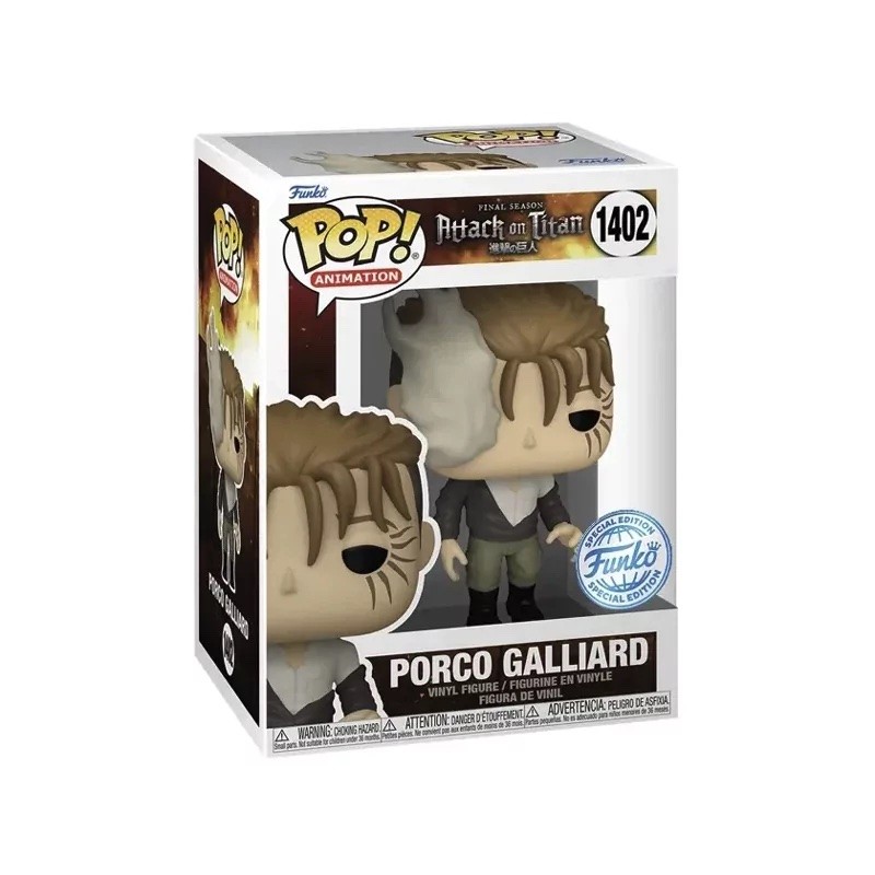 PORCO GALLIARD ATTACCO DEI GIGANTI FINALE STAGIONE FUNKO POP SPECIAL EDITION 1402