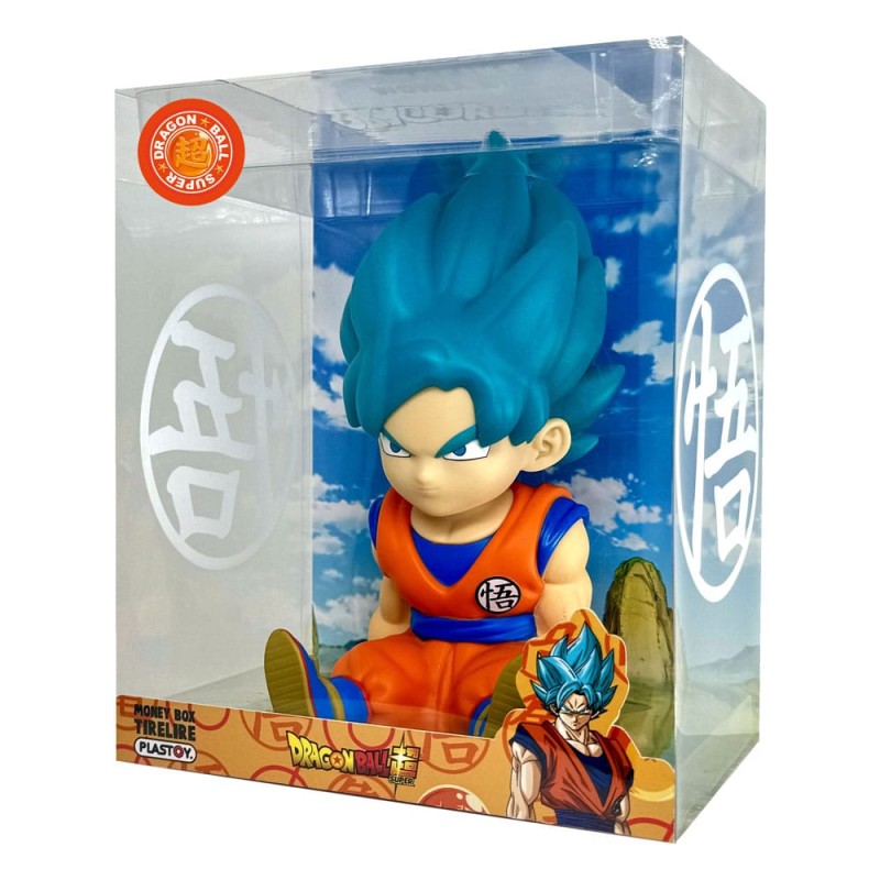 DRAGON BALL COIN BANK SON GOKU SUPER SAIYAN BLUE DA 19 CM