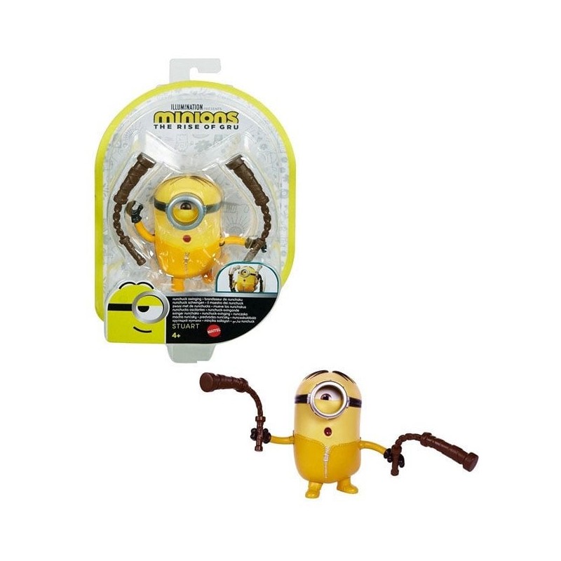 MINIONS -STUART MAESTRO DI NUNCHAKU FIGURE 10CM