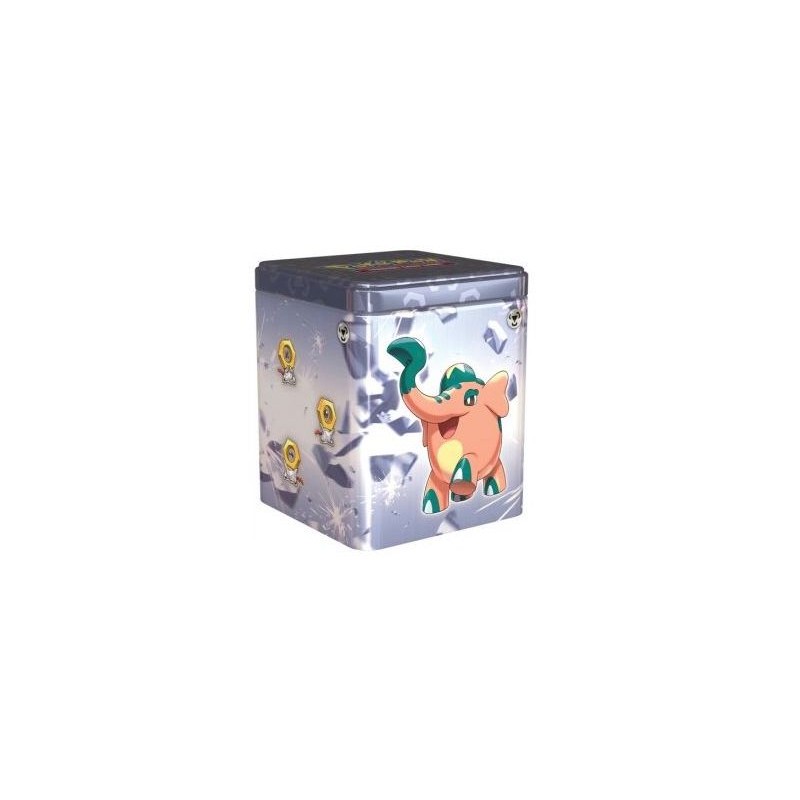 POKEMON STACKING TIN ACCIAIO - INCLUDE 3 BUSTINE