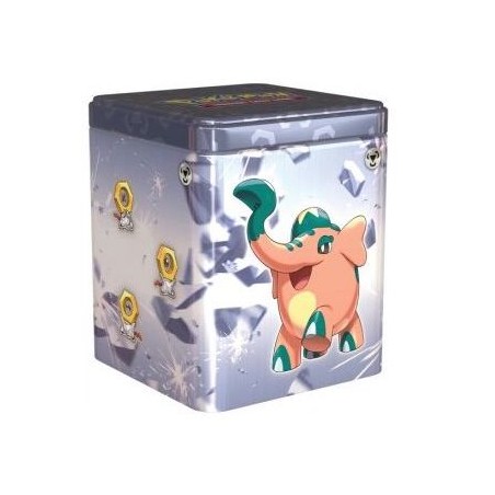 POKEMON STACKING TIN ACCIAIO - INCLUDE 3 BUSTINE