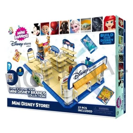 MINI STORE DISNEY DA MONTARE BY ZURU - INCLUDE 5 MINI TOYS DA ESPORRE NEL MINI NEGOZIO