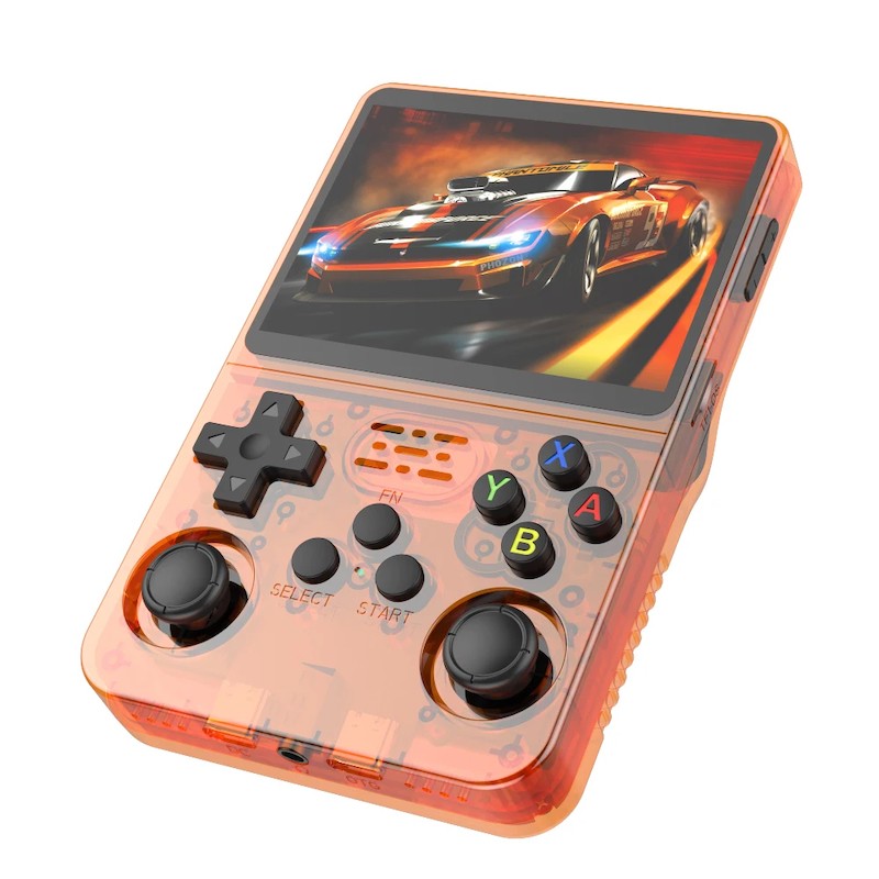 CONSOLE RETROGAME SCHERMO LED IPS CON OLTRE 5000 GIOCHI INCLUSI - 64 GB ARANCIO