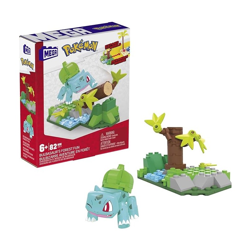 BULBASAUR AVVENTURA NELLA FORESTA MEGA CONSTRUX POKEMON DA 82 PEZZI