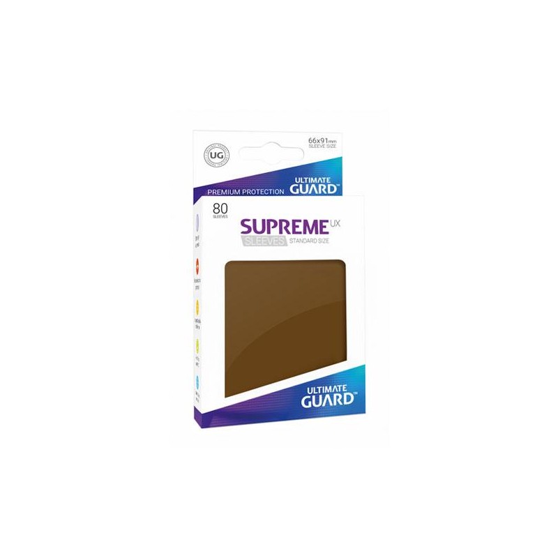 ULTIMATE GUARD SUPREME SLEEVES JAPANESE SIZE 66x91 CM BROWN DA 60 BUSTINE