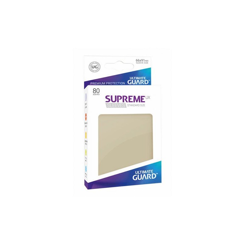 ULTIMATE GUARD SUPREME SLEEVES JAPANESE SIZE 66x91 CM SAND DA 60 BUSTINE