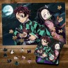 PUZZLE DEMON SLAYER DI NEZUKO E TANJIRO + LATTA CONTENITIVA 250PC 460MM X 310MM