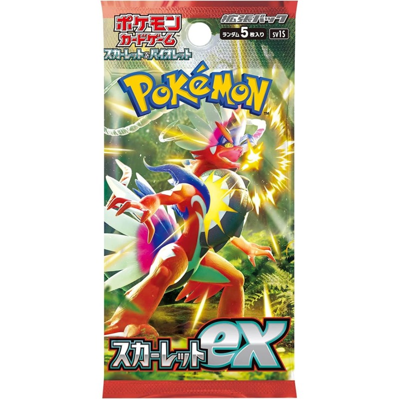 POKEMON SCARLATTO EX BOOSTER SCARLATTO E VIOLETTO - BUSTINA DA 5 CARTE JAP