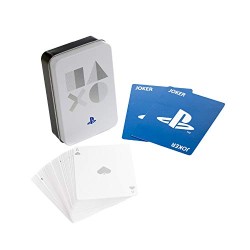 MAZZO DI CARTE DA GIOCO SONY PLAYSTATION IN TIN METALLICO DA COLLEZIONE