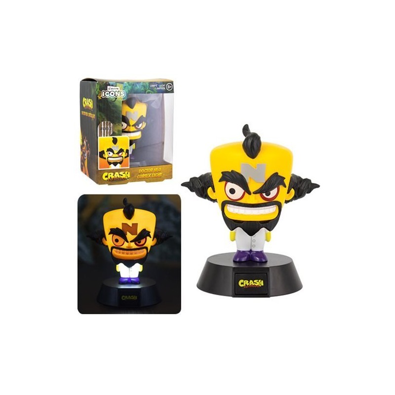 DOCTOR NEO CORTEX MINI LAMPADA ICONS PALADONE DI CRASH BANDICOOT