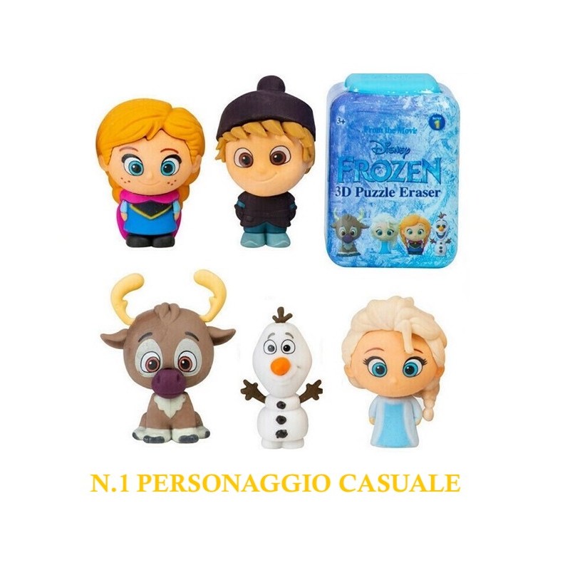 MINI GOMMA 3D DI FROZEN IN BOX CASUALE DISNEY