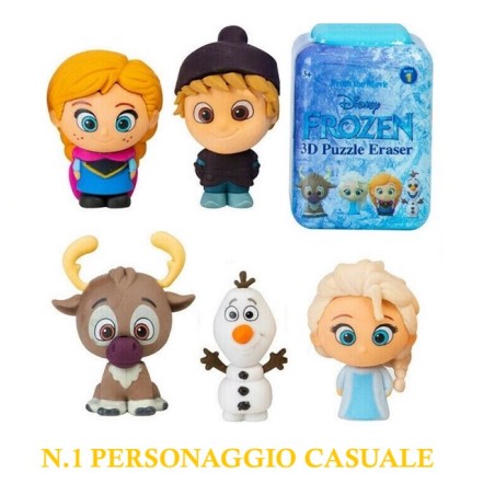 MINI GOMMA 3D DI FROZEN IN BOX CASUALE DISNEY