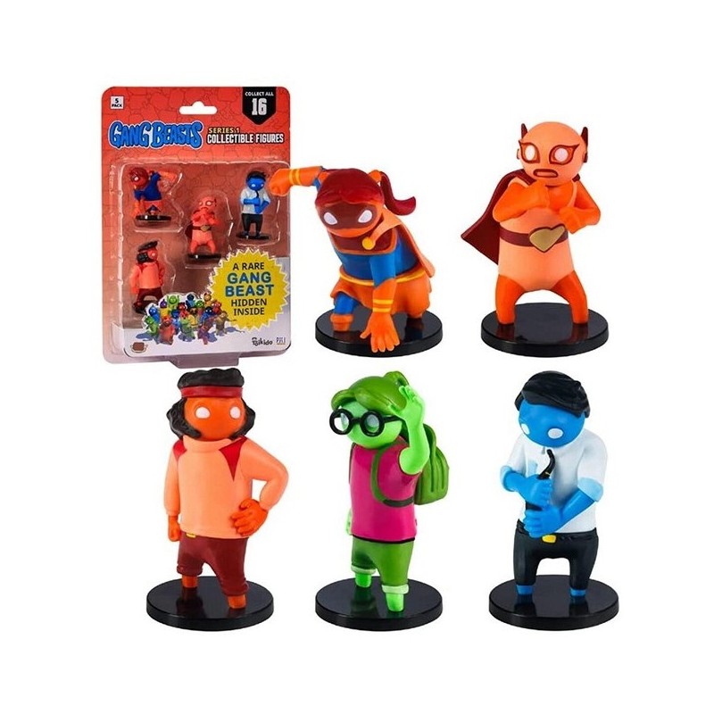 GANG BEASTS SET MINI FIGURE SERIES 1 DA 5 PERSONAGGI