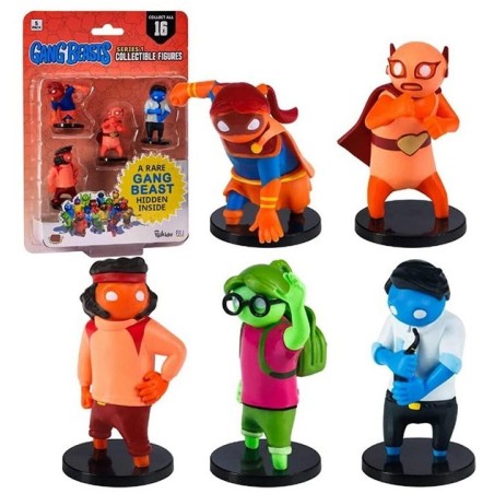 GANG BEASTS SET MINI FIGURE SERIES 1 DA 5 PERSONAGGI