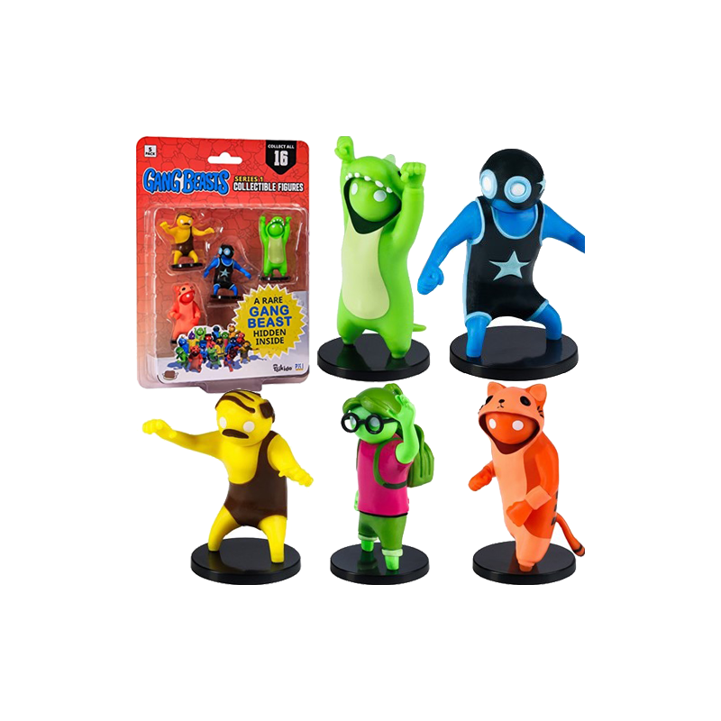 GANG BEASTS SET MINI FIGURE SERIES 1 DA 5 PERSONAGGI SU 16