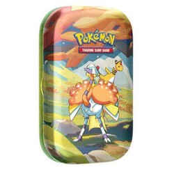 MINI TIN DA COLLEZIONE PALDEA SFAVILLANTE - CONTIENE 2 BUSTINE DI CARTE POKEMON E ADESIVI