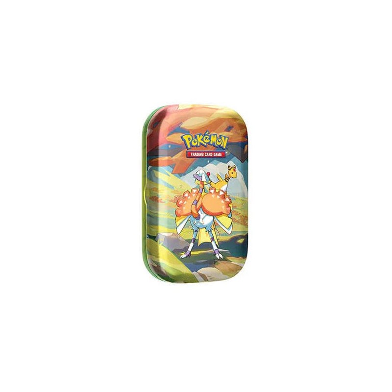 MINI TIN DA COLLEZIONE PALDEA SFAVILLANTE - CONTIENE 2 BUSTINE DI CARTE POKEMON E ADESIVI