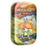 MINI TIN DA COLLEZIONE PALDEA SFAVILLANTE - CONTIENE 2 BUSTINE DI CARTE POKEMON E ADESIVI