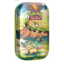 MINI TIN DA COLLEZIONE PALDEA SFAVILLANTE CONTIENE 2 BUSTINE DI CARTE POKEMON E ADESIVI