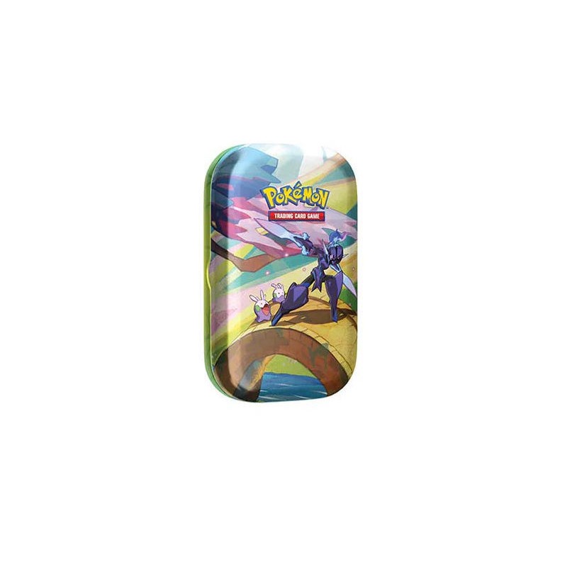 MINI TIN DA COLLEZIONE PALDEA SFAVILLANTE - CONTIENE N.2 BUSTINE DI CARTE POKEMON + ADESIVI